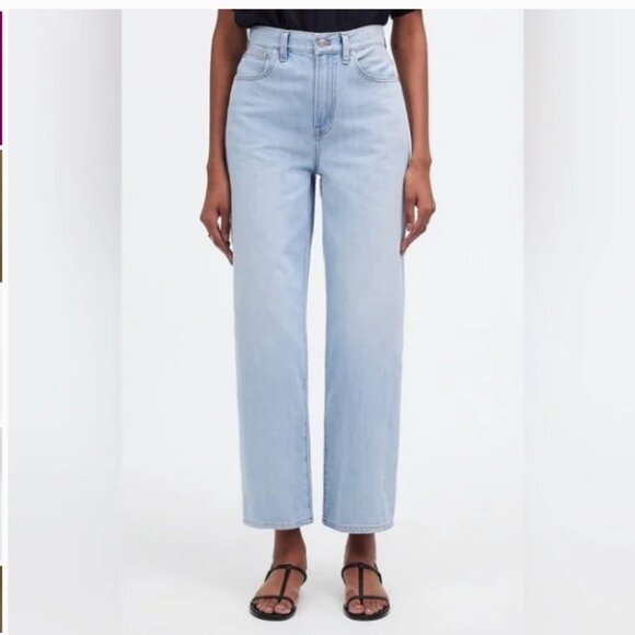 NWT Madewell 24 The Perfect Vintage Wide-Leg Crop Jean - Picture 1 of 10